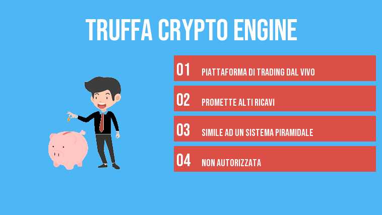 truffa crypto engine infografica